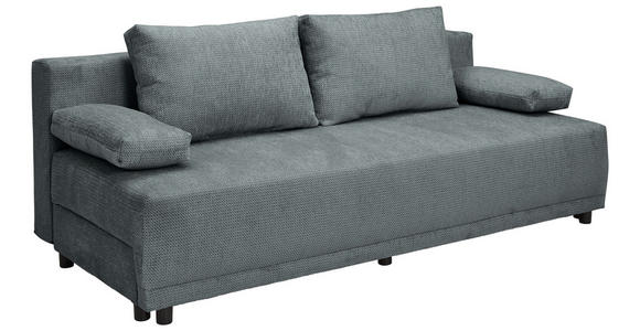 SCHLAFSOFA in Chenille Dunkelgrau  - Dunkelgrau/Schwarz, KONVENTIONELL, Kunststoff/Textil (201/72/98cm) - Carryhome