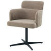 ARMLEHNSTUHL  in Eisen Webstoff  - Schwarz/Braun, KONVENTIONELL, Holz/Textil (58,5/85/63cm) - Livetastic