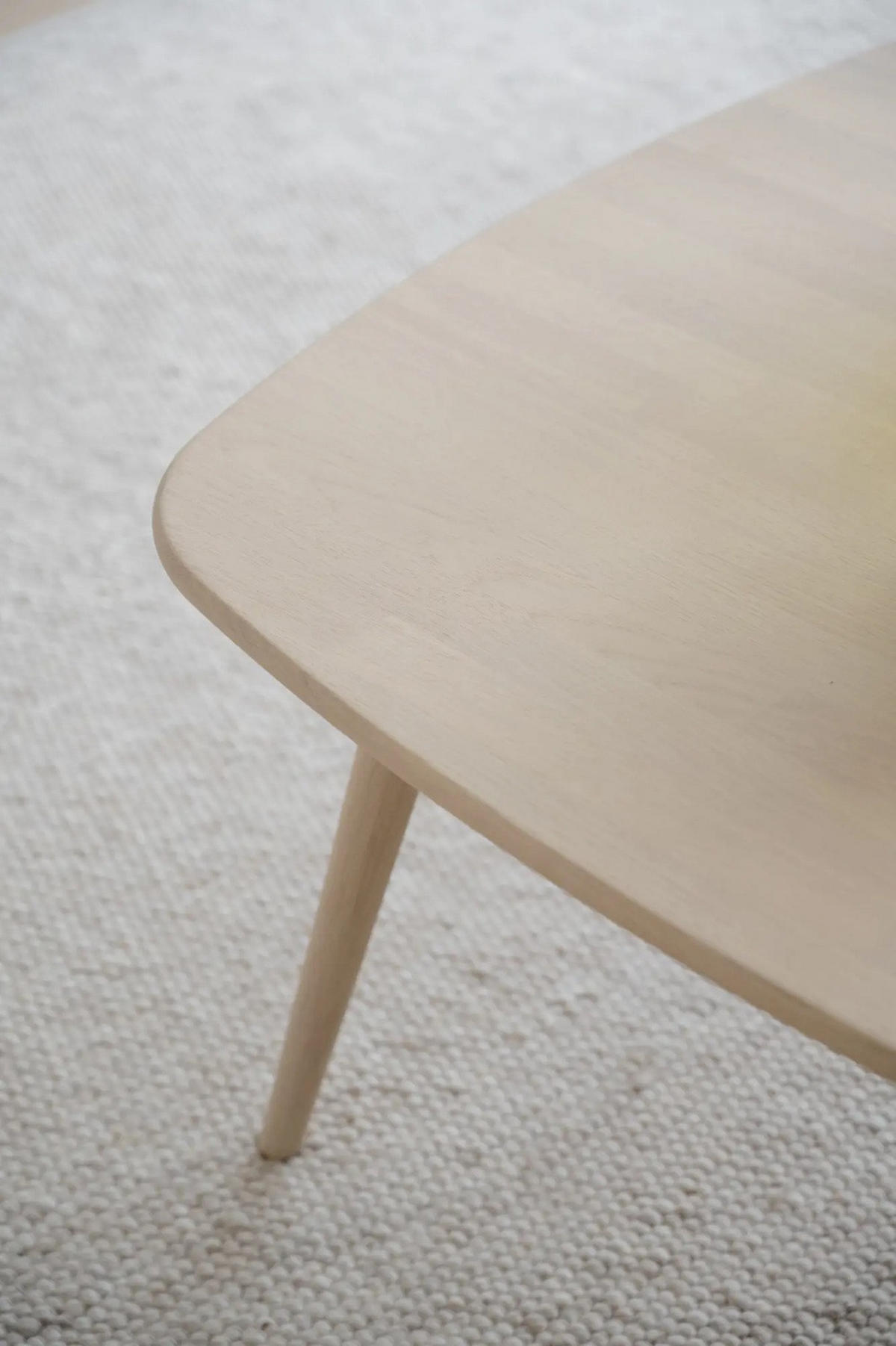 SOFFBORD i trä 90/90/45 cm  - ek Bianco, Klassisk, trä (90/90/45cm) - Rowico