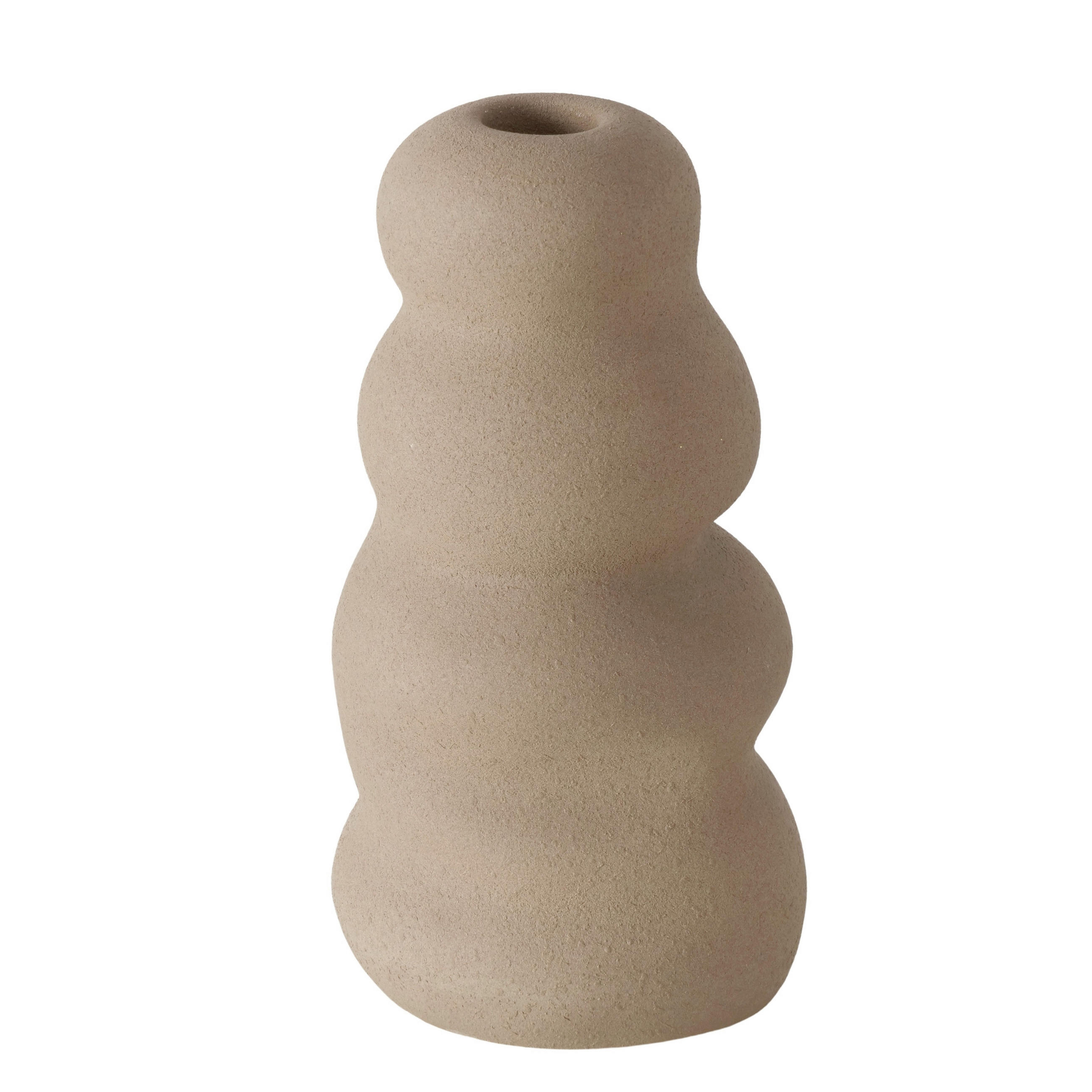 STABKERZENHALTER - Taupe, Basics, Keramik (10,5/19,5cm) - Ambia Home