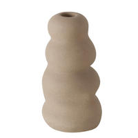 STABKERZENHALTER - Taupe, Basics, Keramik (10,5/19,5cm) - Ambia Home