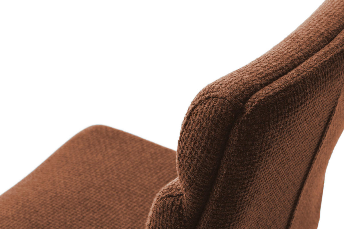 BARHOCKER in Metall, Textil Edelstahlfarben, Rostfarben  - Edelstahlfarben/Rostfarben, Design, Textil/Metall (43/84/52cm) - Dieter Knoll