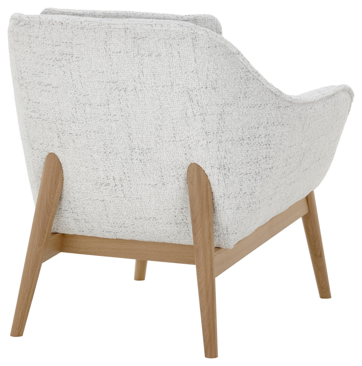 SESSEL in Chenille Hellgrau  - Hellgrau/Naturfarben, KONVENTIONELL, Holz/Textil (77/90/85cm) - SetOne by Musterring