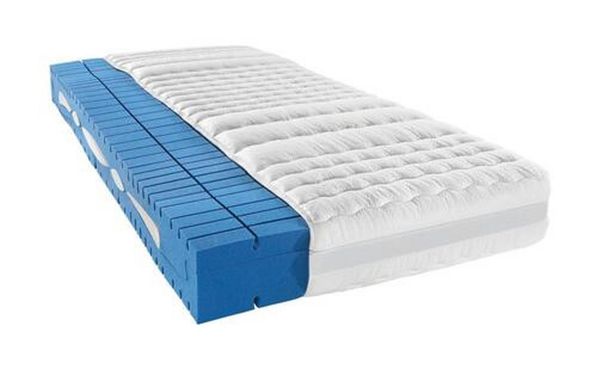 KALTSCHAUMMATRATZE 90/200 cm Höhe ca. 18 cm  - Weiß, Basics, Textil (90/200cm) - Novel