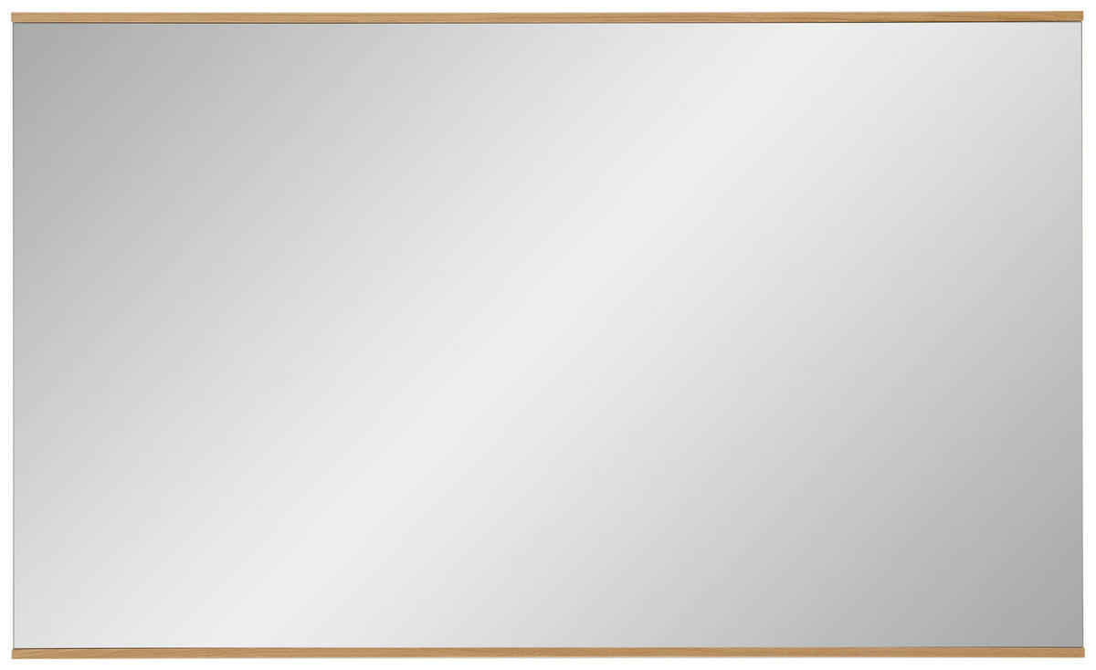 WANDSPIEGEL 136/82/2,5 cm  - Eiche Bianco, Design, Glas/Holz (136/82/2,5cm) - Dieter Knoll