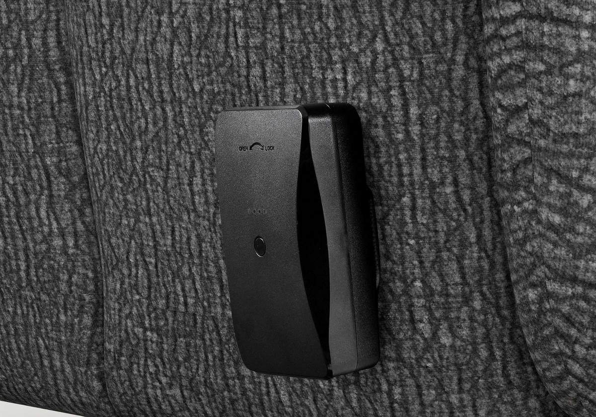 RELAXSESSEL TV VARIO COMFORT E M2 Chenille Kopfteilverstellung, Rücken echt    - Anthrazit/Silberfarben, Basics, Textil/Metall (70/126/85cm) - Sit & More