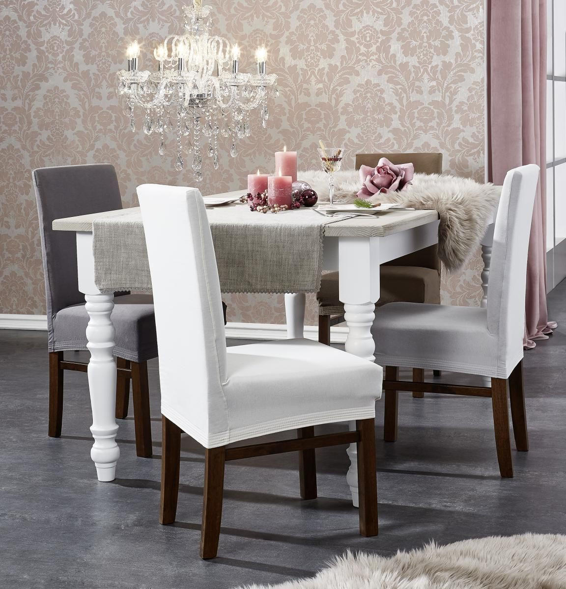 STUHLHUSSE - Naturfarben, Design, Textil (40/45/65cm) - Novel