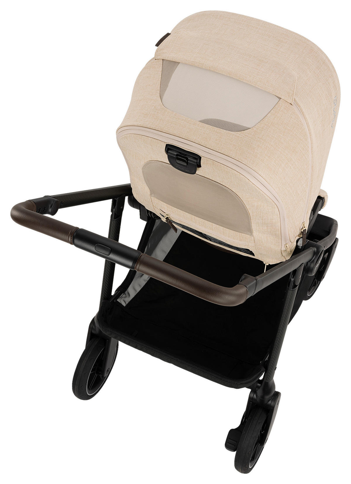 KINDERWAGEN  Swiv  Biscotti  - Beige/Schwarz, Basics, Textil/Metall (94/54/103cm) - Nuna