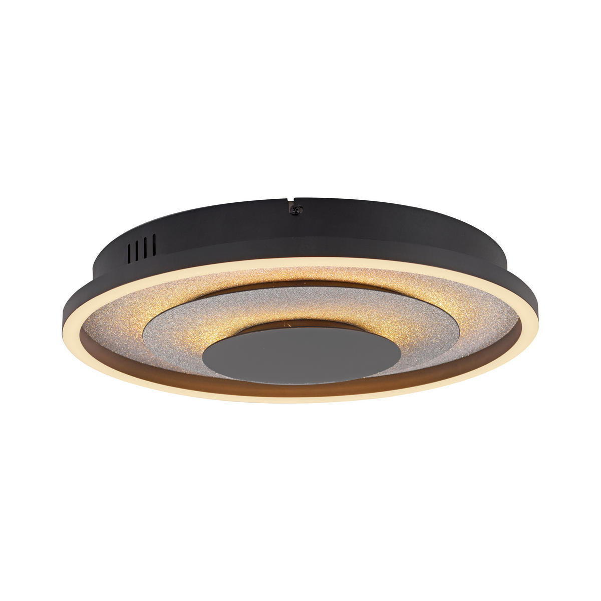 LED-DECKENLEUCHTE 39.7/39.7/7.2 cm   - Silberfarben, Design, Kunststoff/Metall (39.7/39.7/7.2cm)