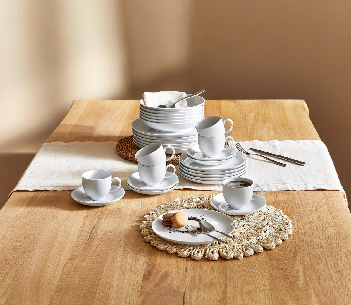 KOMBISERVICE 30-teilig Lido  - Weiß, Basics, Keramik - Seltmann Weiden