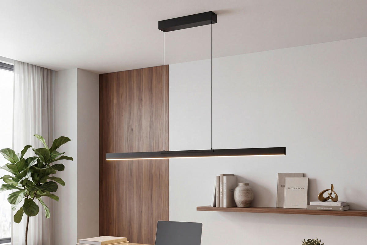LED-HÄNGELEUCHTE Modus 132/1/150 cm  - Schwarz, Design, Metall (132/1/150cm) - BOPP