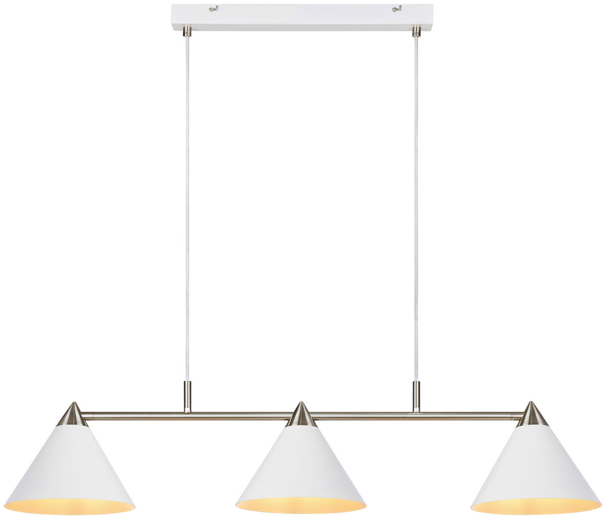HÄNGELEUCHTE Klint 98/21/21 cm   - Weiß, Basics, Metall (98/21/21cm) - Markslöjd