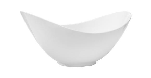 SCHÜSSEL SWING 30,2/20,5/13,2 cm - Weiß, Basics, Keramik (30,2/20,5/13,2cm) - Novel