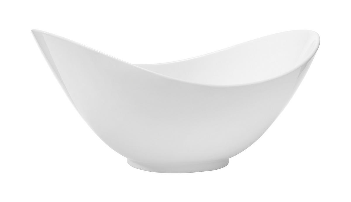 ČINIJA   30,2/20,5/13,2 cm        - bela, Osnovno, keramika (30,2/20,5/13,2cm) - Novel