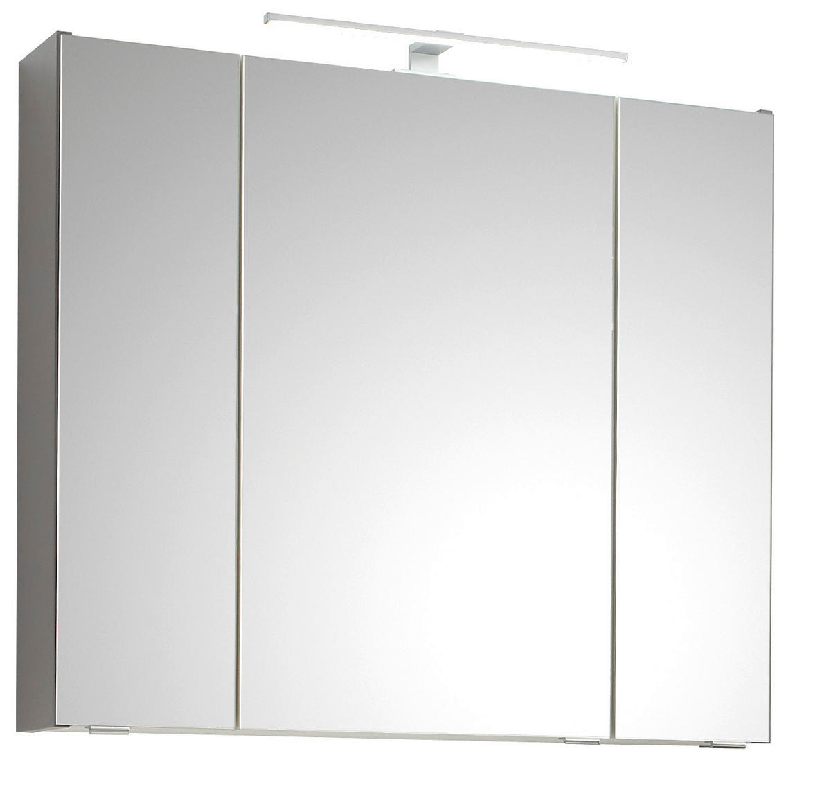 SPIEGELSCHRANK 80/70/16 cm  - Chromfarben/Dunkelgrau, Basics, Glas/Holzwerkstoff (80/70/16cm) - Pelipal