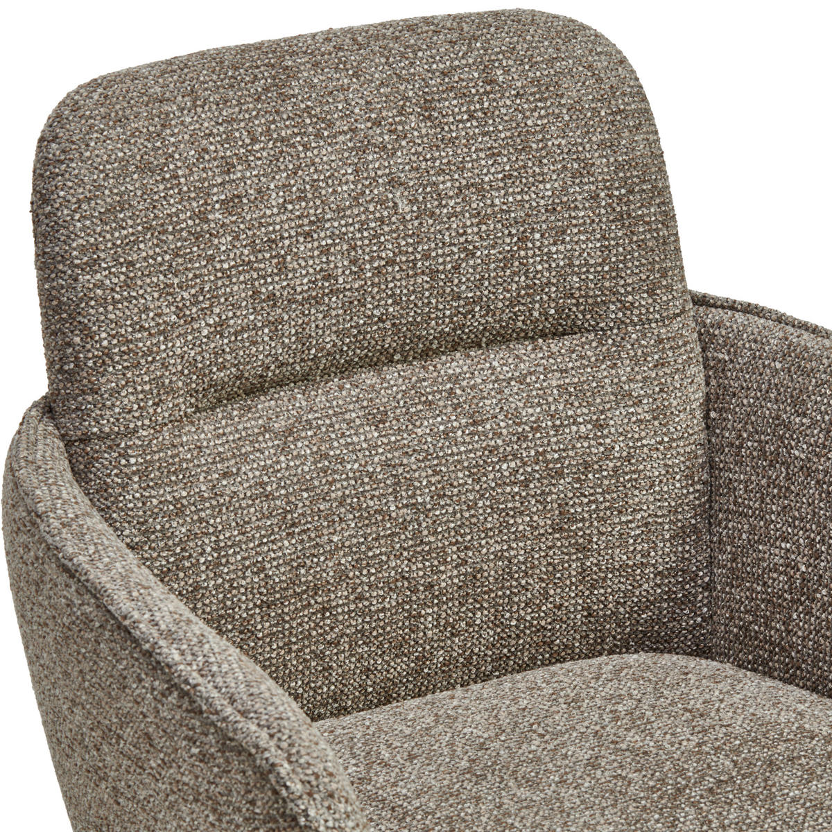 ARMLEHNSTUHL   Struktur  - Dunkelbraun/Grau, MODERN, Holz/Textil (61/88/59cm) - MID.YOU