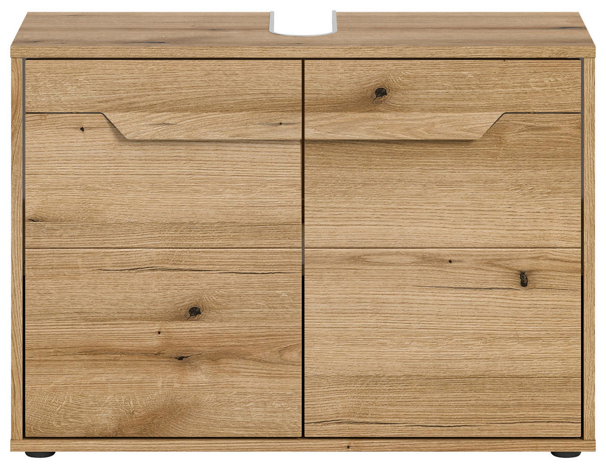 WASCHBECKENUNTERSCHRANK 84/60/34 cm  - Schwarz, MODERN, Holzwerkstoff (84/60/34cm) - MID.YOU