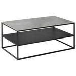 COUCHTISCH in Keramik 100/60/41,5 cm  - Schwarz/Grau, Design, Keramik/Metall (100/60/41,5cm) - Johann Jakob