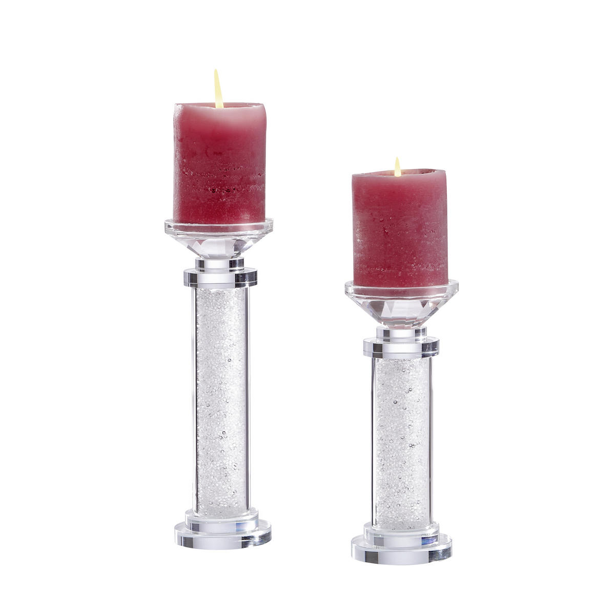 KERZENHALTER - Klar, Basics, Glas (9/21,5/9cm) - Ambia Home
