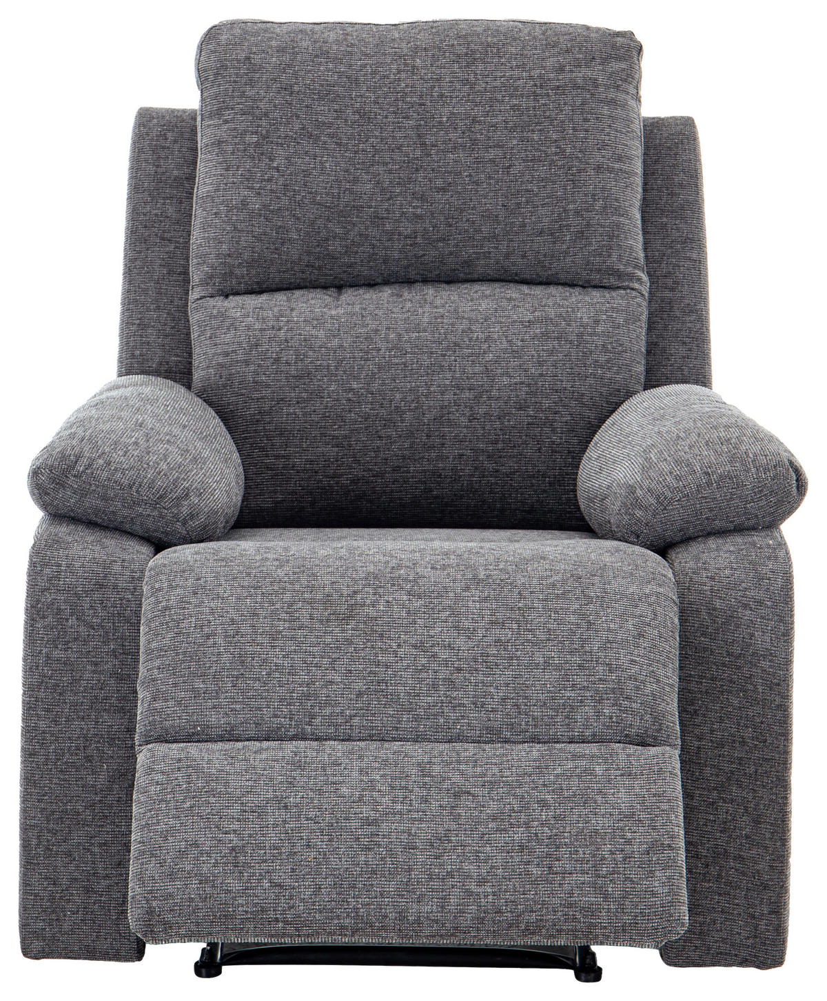 SITZGARNITUR VERONA Leinenoptik Dunkelgrau  - Dunkelgrau/Schwarz, Design, Kunststoff/Textil (84,5/133,5/100,5/92cm) - Livetastic