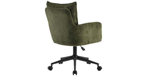 DREHSTUHL  in Webstoff Grün, Schwarz  - Schwarz/Grün, Design, Kunststoff/Textil (58/84,5/92/64cm) - Carryhome