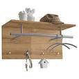 WANDGARDEROBE Eichefarben  - Eichefarben, MODERN, Holzwerkstoff (72/35/30cm) - Carryhome