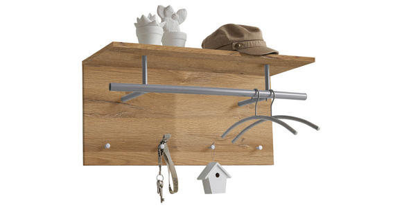 WANDGARDEROBE Eichefarben  - Eichefarben, MODERN, Holzwerkstoff (72/35/30cm) - Carryhome