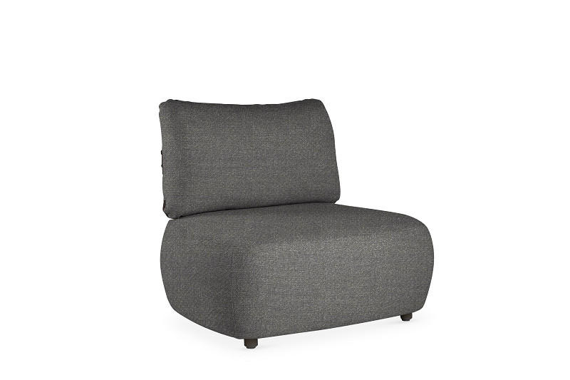 LOUNGESESSEL  - Anthrazit, Basics, Textil/Metall (101/86/67cm) - Tierra Outdoor