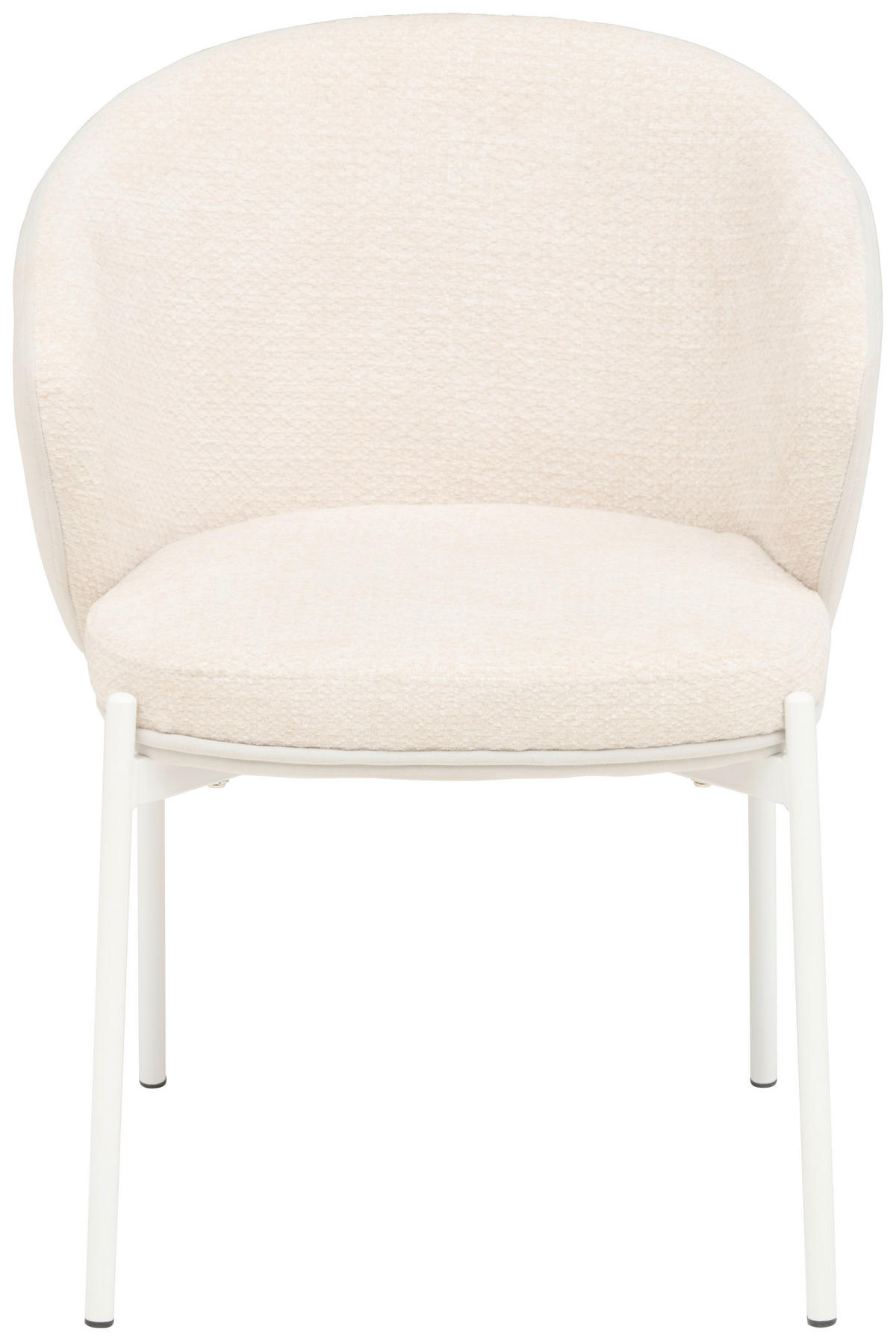 ARMLEHNSTUHL  in Eisen Samt  - Beige/Weiß, MODERN, Textil/Metall (56/76,5/57,5cm) - MID.YOU