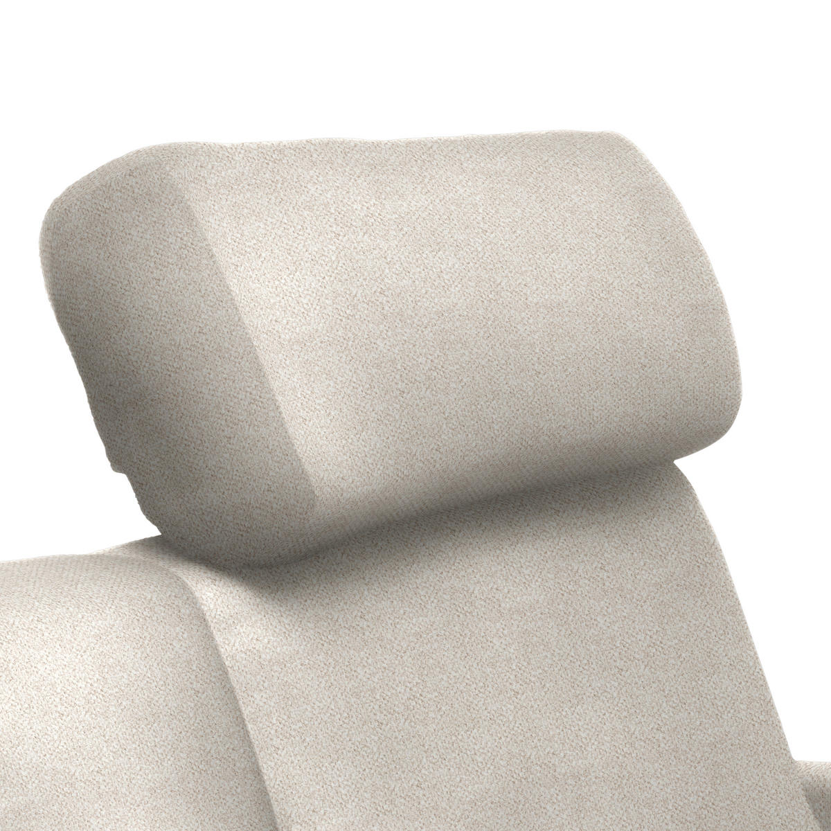 3-SITZER-SOFA Struktur Creme  - Creme/Schwarz, Design, Holz/Textil (196/85-104/95cm) - Novel