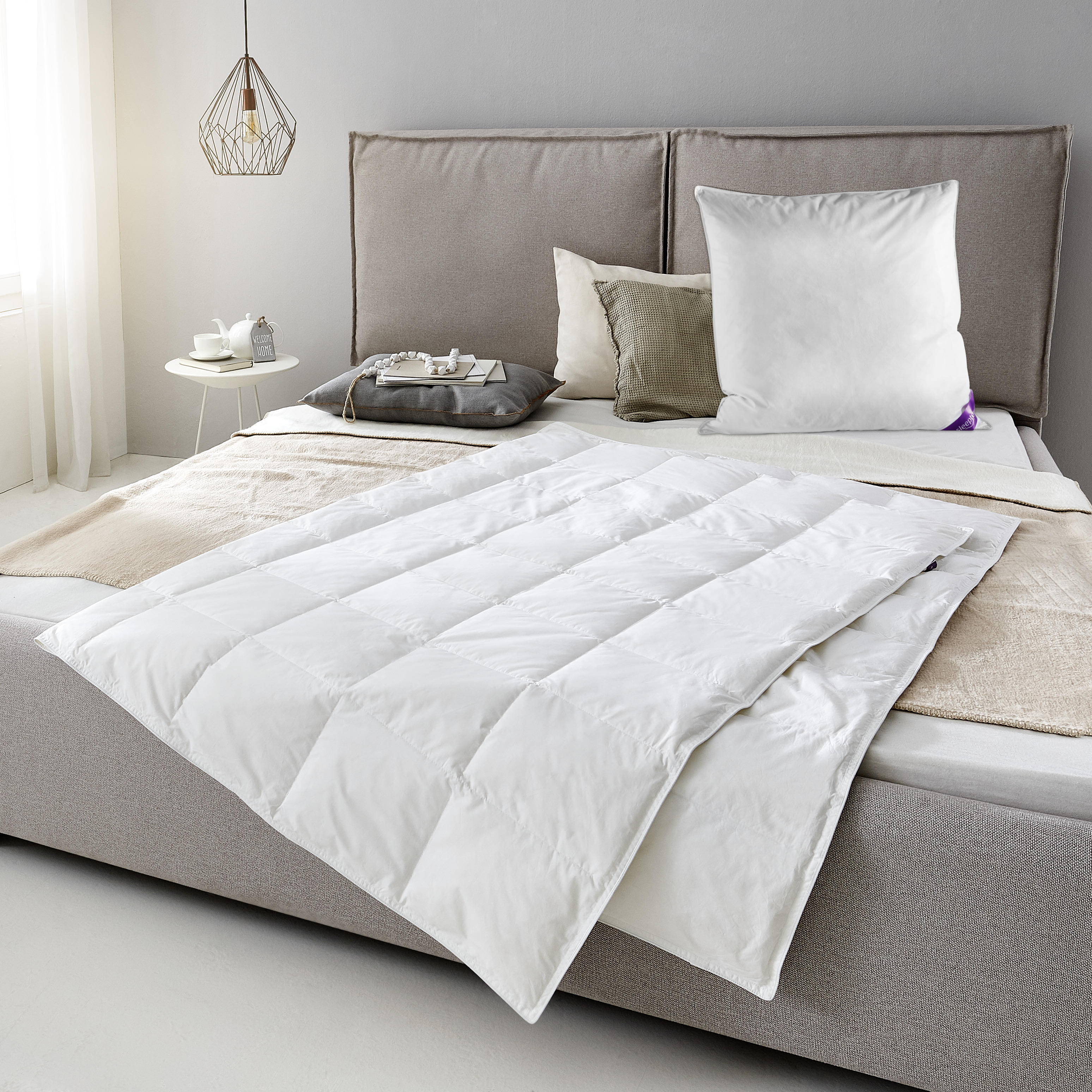 SOMMERBETT  Monashee  135/200 cm   - Weiß, KONVENTIONELL, Naturmaterialien/Textil (135/200cm) - Sleeptex