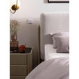 BOXSPRINGBETT 180/200 cm  in Hellgrau, Greige  - Greige/Hellgrau, Design, Textil/Metall (180/200cm) - Johann Jakob