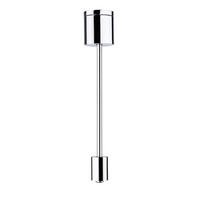 SCHIENENSYSTEM-ABHÄNGUNG URail 1,8/1,8/12,5-25 cm  - Chromfarben, Basics, Metall (1,8/1,8/12,5-25cm) - Paulmann