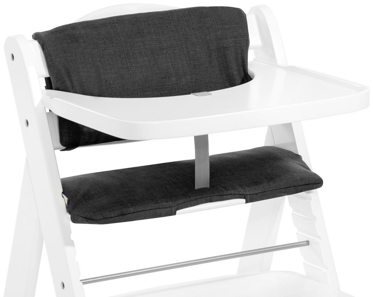 HOCHSTUHL BETA + BOUNCER Grau, Weiß  - Weiß/Grau, Basics, Holz (58/48/83cm) - Hauck