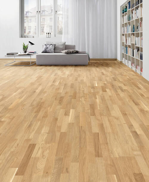 PARKETTBODEN Living by HARO PARKETT 2500 SB  per  m² - Eichefarben, Basics, Holzwerkstoff (18/220cm) - Living by HARO