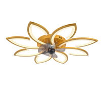 VENTILATOR STROPNI  zlatne boje   svijetlo siva  Uma  - svijetlo siva/zlatne boje, Design, metal/plastika (90/14/90cm)
