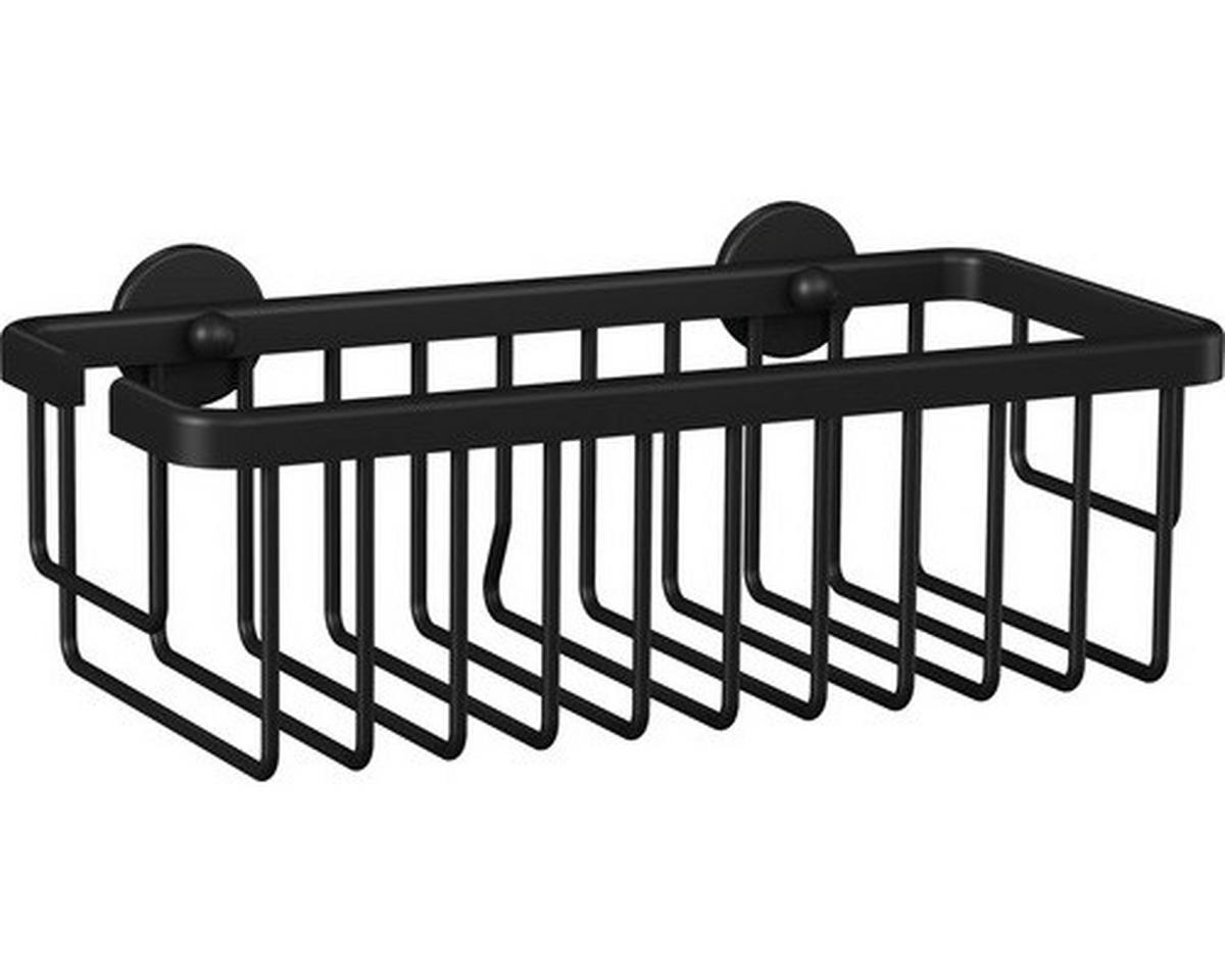 DUSCHABLAGE - Schwarz, Basics, Metall (25/12,5/9,2cm) - Tesa