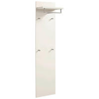 GARDEROBNI PANEL - srebrne barve/bela, Design, leseni material (42/170/27cm) - Novel