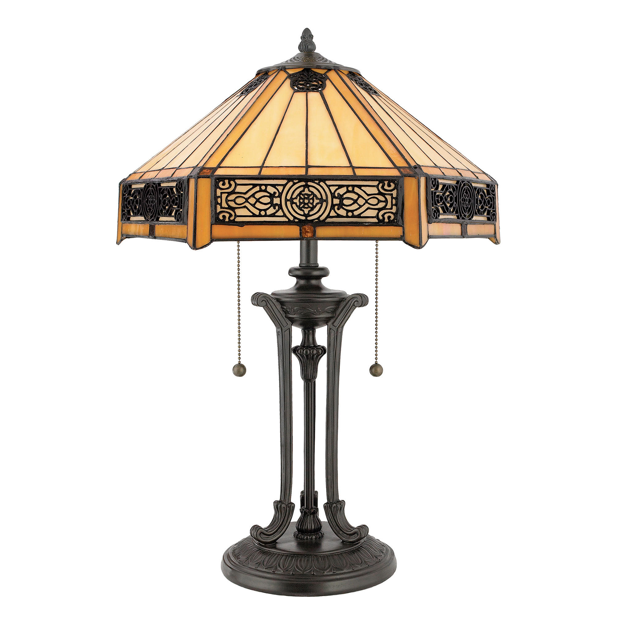BORDSLAMPA Tiffany 58,4/40,6/40,6 cm   - bronsfärgad, Klassisk, metall/glas (58,4/40,6/40,6cm) - Elstead Lighting