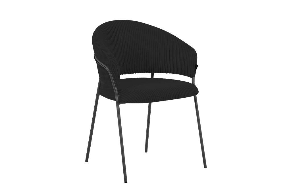 STOLICA  crna  metal, tekstil      - crna, metal/tekstil (57/80/55cm) - Hom`in