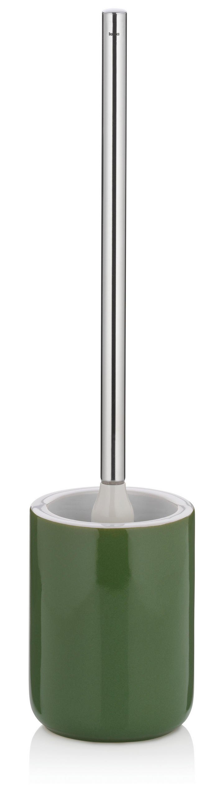 WC-BÜRSTENGARNITUR in    - Grün, Basics, Keramik (10,5/46cm) - Kela
