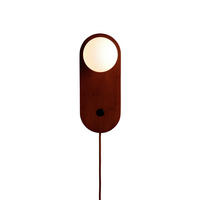 NÁSTĚNNÉ SVÍTIDLO, 12.5/12.5/30 cm - hnědá, Trend, dřevo/sklo (12.5/12.5/30cm) - Good & Mojo