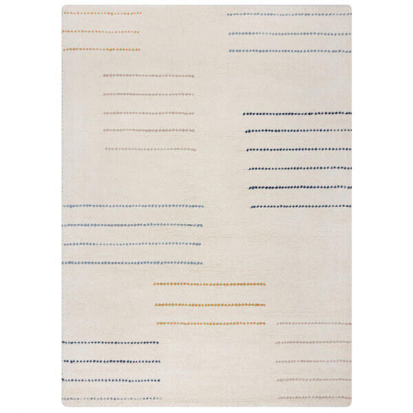 HANDWEBTEPPICH 120/170 cm DOTTIE GEOMETRIC Blau  - Blau, KONVENTIONELL, Textil (120/170cm)