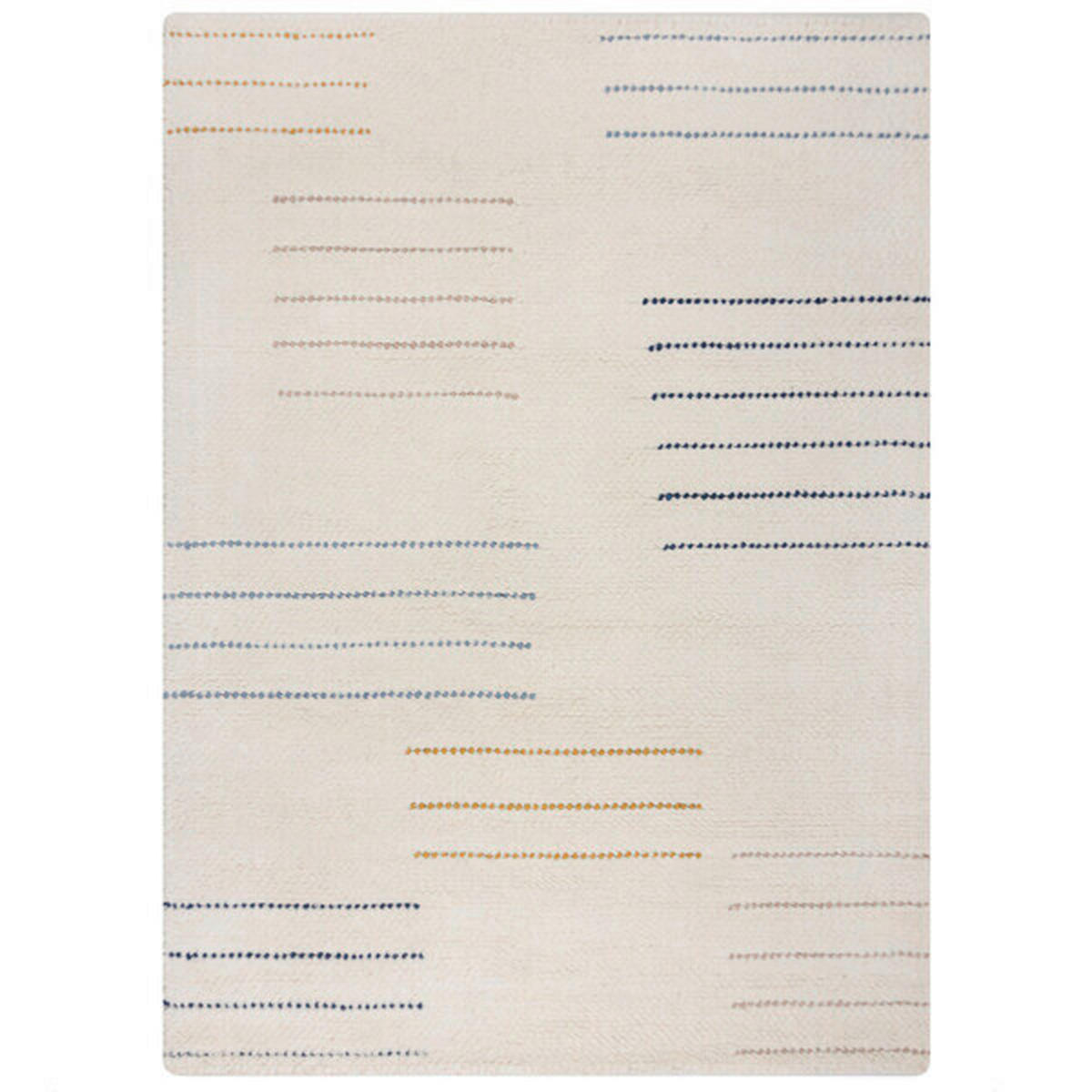 HANDWEBTEPPICH 120/170 cm DOTTIE GEOMETRIC Blau  - Blau, KONVENTIONELL, Textil (120/170cm) - Xora