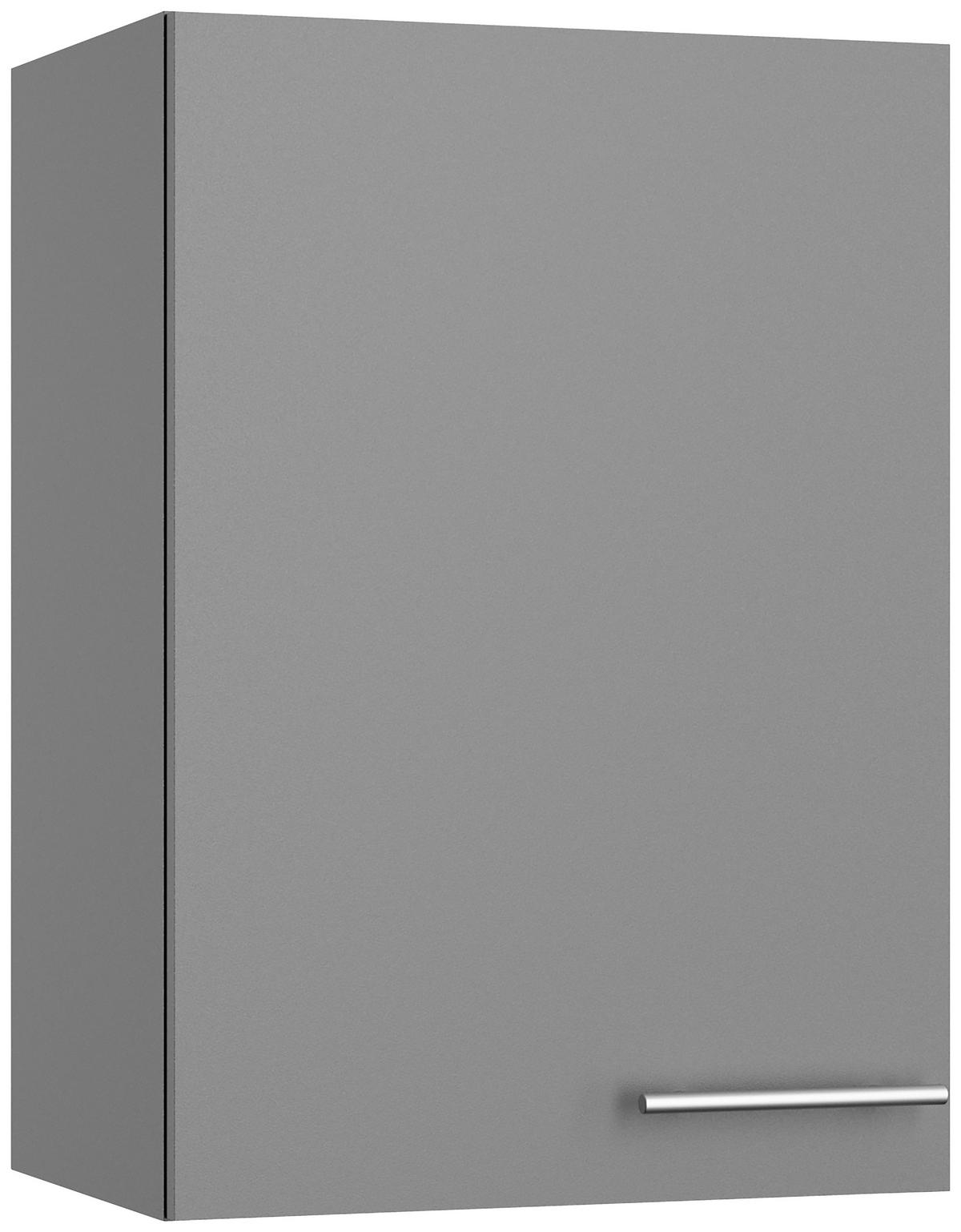 KÜCHENLEERBLOCK 210 cm   in Grau  - Edelstahlfarben/Anthrazit, Basics, Holzwerkstoff/Metall (210cm) - Optifit
