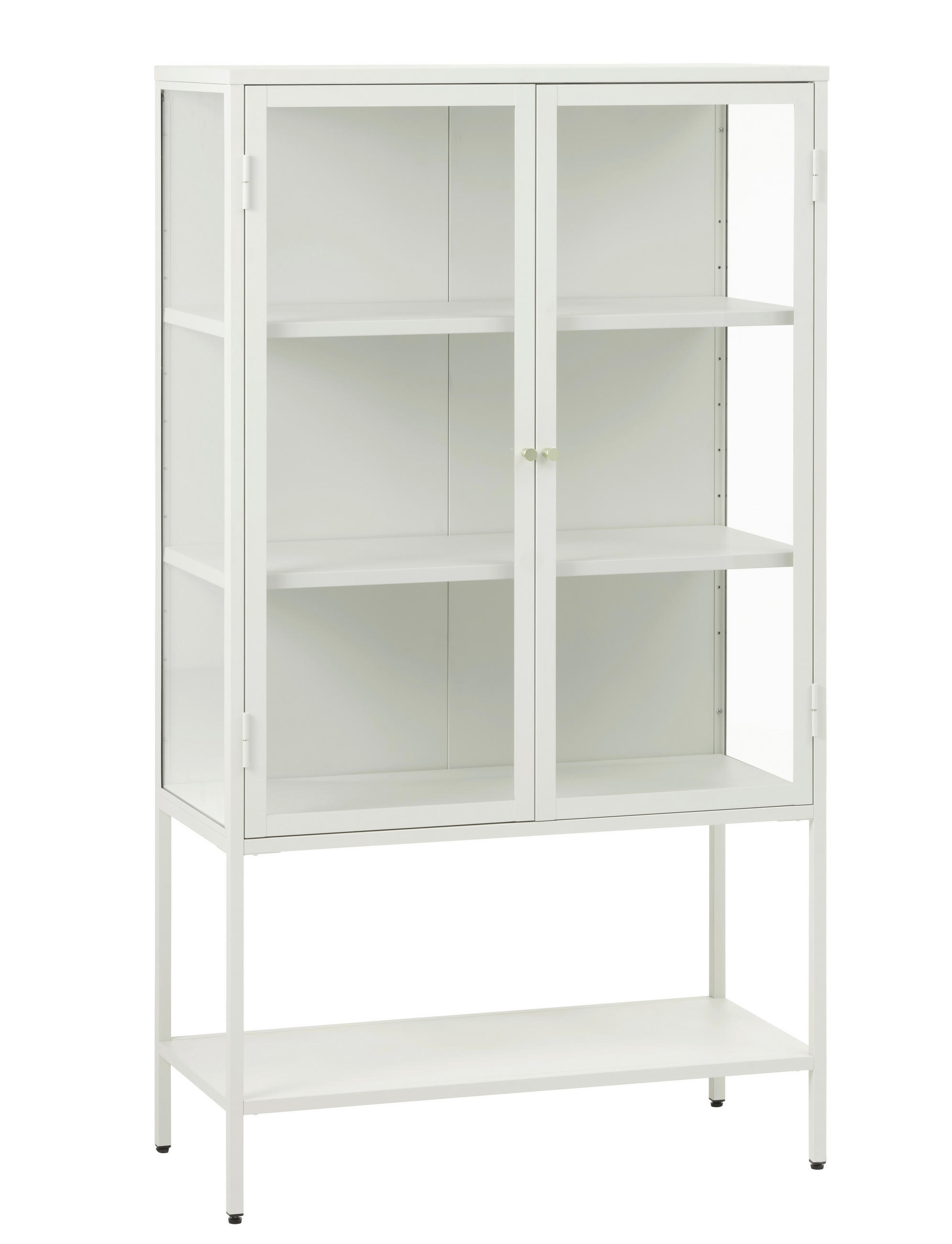 HÖG BYRÅ greige  90/160/40 cm  - greige/guldfärgad, Trend, metall/glas (90/160/40cm) - Xora