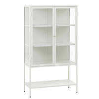 HÖG BYRÅ greige  90/160/40 cm  - greige/guldfärgad, Trend, metall/glas (90/160/40cm) - Xora