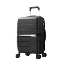 UTAZÓBŐRÖND - fekete, Design, műanyag/textil (27/66/44cm) - Novel