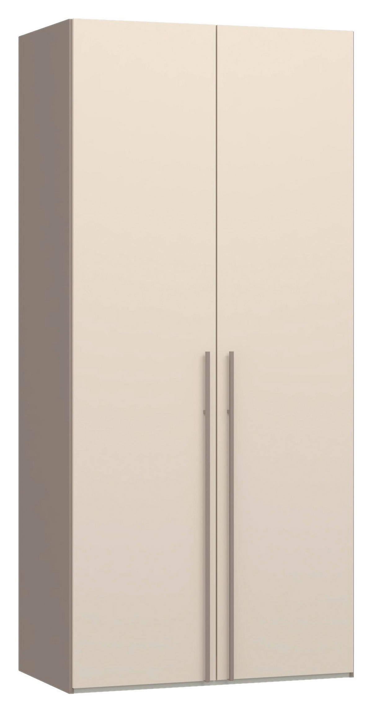 DREHTÜRENSCHRANK 102/220/59 cm,  in Kaschmir, Hellbraun, 2-türig  - Hellbraun/Kaschmir, Design, Holzwerkstoff/Metall (102/220/59cm) - Jutzler