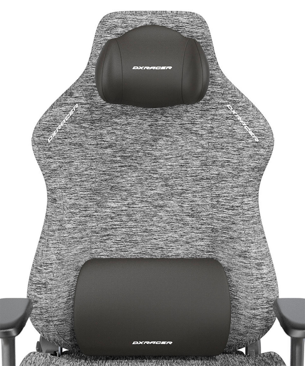 GAMINGSTUHL Grau Metall, Textil   - Schwarz/Grau, KONVENTIONELL, Textil/Metall (80/138,5-148/60cm) - Dxracer